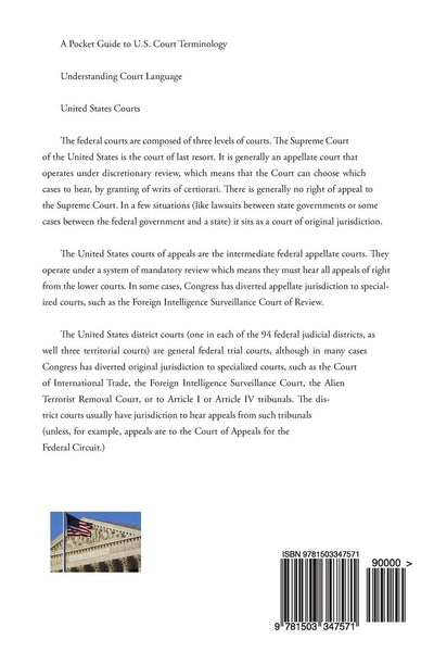 A Pocket Guide To U.S. Court Terminology