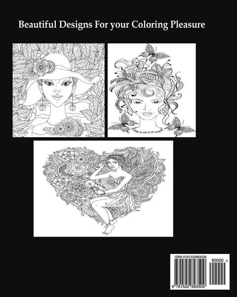 Adult Coloring Book: Colorful Faces