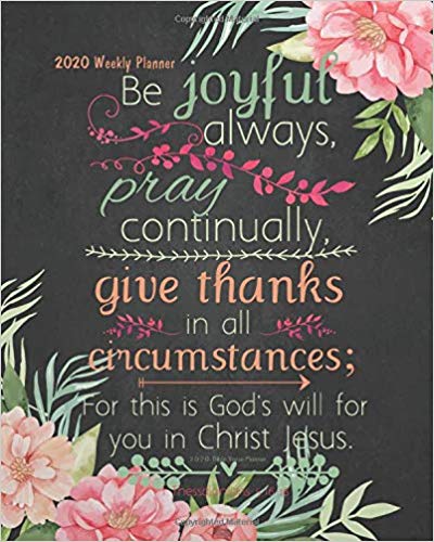 2020 Bible Verse Planner: Bible Verses Weekly Daily Monthly Planner