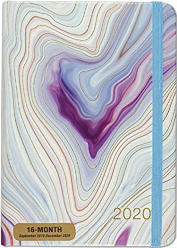 2021 Blue Agate Weekly Planner (16-Month Engagement Calendar) Hardcover
