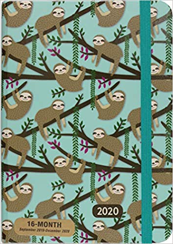 2020 Sloths Weekly Planner (16-Month Engagement Calendar) Hardcover
