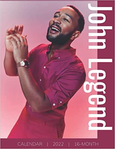 John Legend 2022 Calendar: Yearly Monthly 16-month Mini Calendar 2022 with Large Grid for Note - To do list