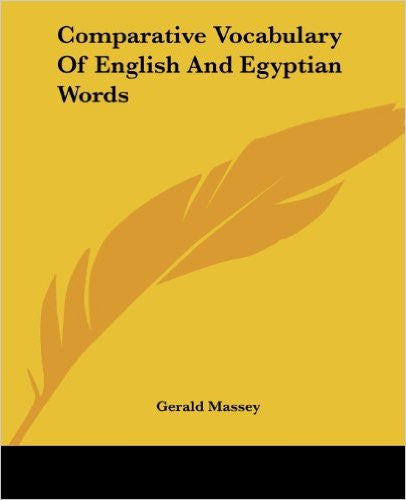 Comparative Vocabulary of English and Egyptian Words