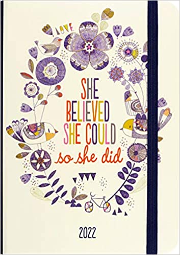 2022 She  Believed  She Could Weekly Planner (16-Month Engagement Calendar) Hardcover