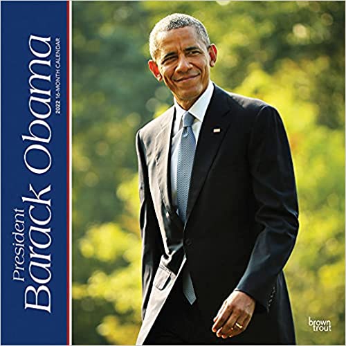 President Barack Obama 2022 12 x 12 Inch Monthly Square Wall Calendar, USA United States of America Famous Figure