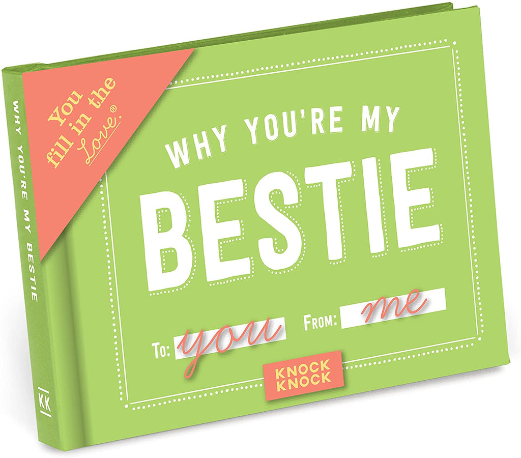 Knock Knock Why You’re My Bestie Fill in the Love Book Fill-in-the-Blank Gift Journal (You Fill in the Love) Hardcover