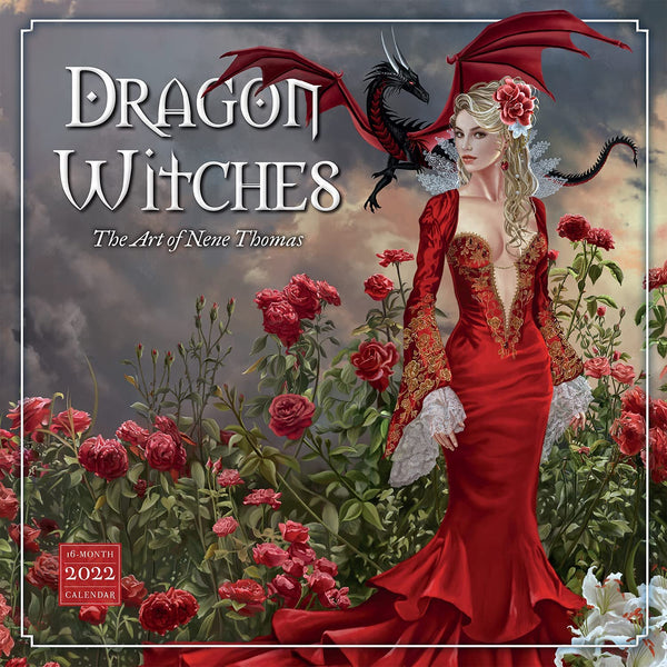 SELLERS PUBLISHING, INC. Dragon Witches 2022 Wall Calendar 16-Month — The Art of Nene Thomas