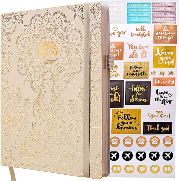Law of Attraction Planner 2021-2022 Weekly and Monthly, a 16-MONTH Productivity Planner, Hourly Planner And Work Planner for Productivity & Happiness, Adhd Planner and Stickers