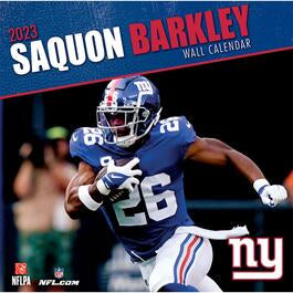 Turner Licensing, NFL Saquon Barkley New York Giants 2023 Wall Calendar