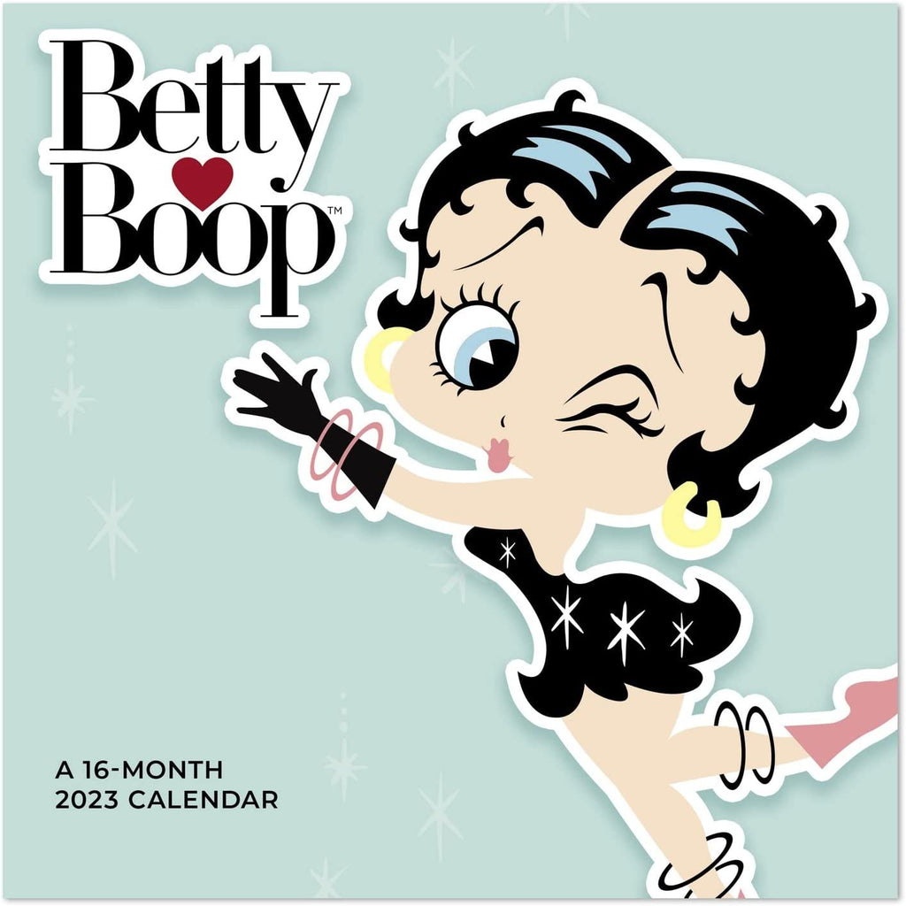 Betty Boop Mini Monthly Wall Calendar, 16 Months, 7" x 7"