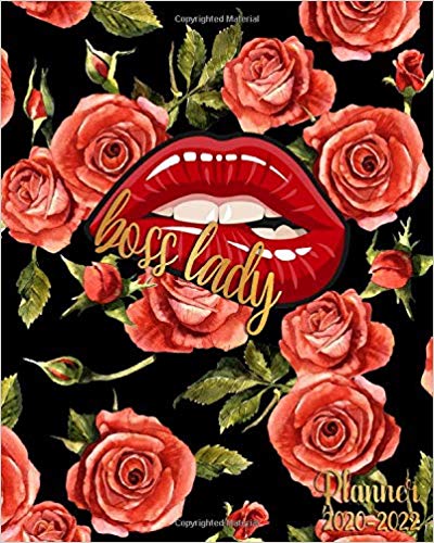 Boss Lady 2020-2022 Planner: Pretty Red Roses 3 Year Inspirational Organizer