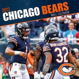 Turner Licensing Chicago Bears NFL Monthly Wall Calendar, 12” x 24”, Made with exceptional quality, the 12x12  (September 2021 through December 2022)