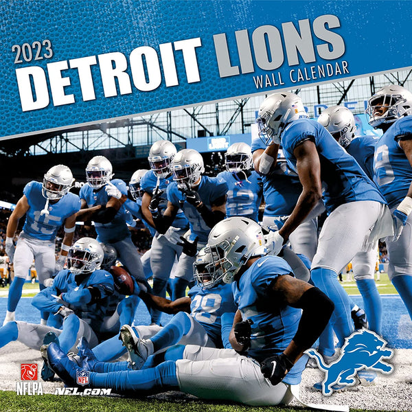 Turner Licensing Detroit Lions NFL Monthly Wall Calendar, 12” x 24”, Made with exceptional quality, the 12x12 calendar! (September 2021 through December 2022)