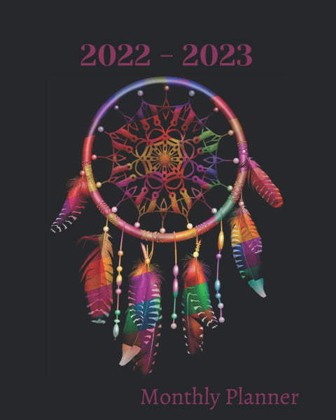 2022-2026 5-year monthly planner: Dream Catcher Cover Design, 60 Months Calendar Schedule Organizer with Holiday & Inspirational Quotes Large Size | Birthday, Contact, Password Log and More Paperback