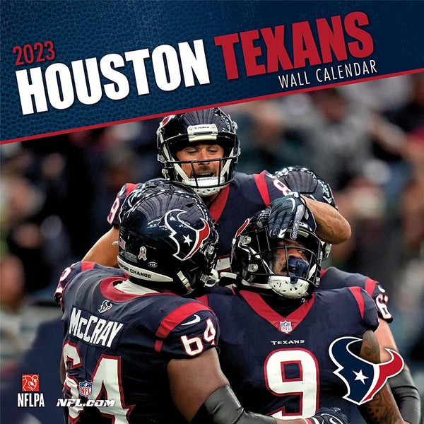 Turner Licensing Houston Texans NFL Monthly Wall Calendar, 12” x 24”, Made with exceptional quality, the 12x12 calendar! (September 2021 through December 2022)