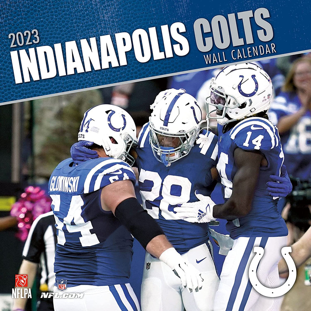 Turner Licensing Indianapolis Colts NFL Monthly Wall Calendar, 12” x 24”, Made with exceptional quality, the 12x12 calendar! (September 2021 through December 2022)