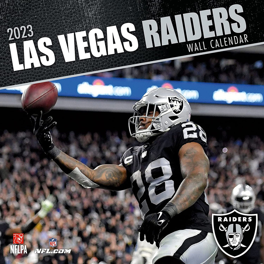 Turner Licensing Las Vegas Raiders NFL Monthly Wall Calendar, 12” x 24”, Made with exceptional quality, the 12x12 calendar! (September 2021 through December 2022)