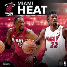 Turner Licensing NBA Miami Heat Monthly Wall Calendar, 12” x 24”, Made with exceptional quality, the 12x12  (September 2021 through December 2023)