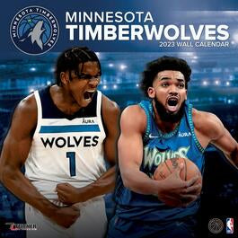 Turner Licensing NBA Minnesota Timberwolves Monthly Wall Calendar, 12” x 24”, Made with exceptional quality, the 12x12  (September 2021 through December 2023)