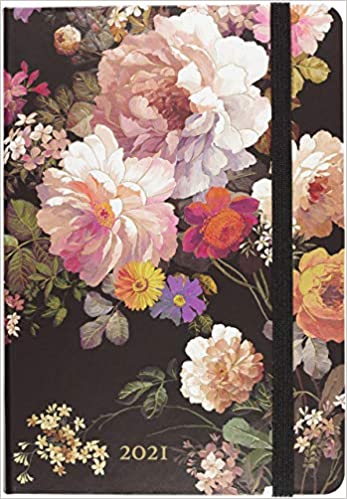 2021 Midnight Floral Weekly Planner (16-month engagement calendar) Hardcover