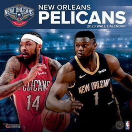 Turner Licensing NBA New Orleans Pelicans Monthly Wall Calendar, 12” x 24”, Made with exceptional quality, the 12x12  (September 2021 through December 2023)