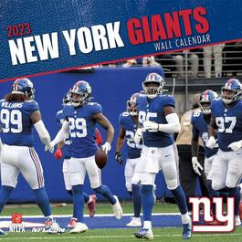 Turner Licensing New York Giants NFL Monthly Wall Calendar, 12” x 24”, Made with exceptional quality, the 12x12 calendar! (September 2021 through December 2022)