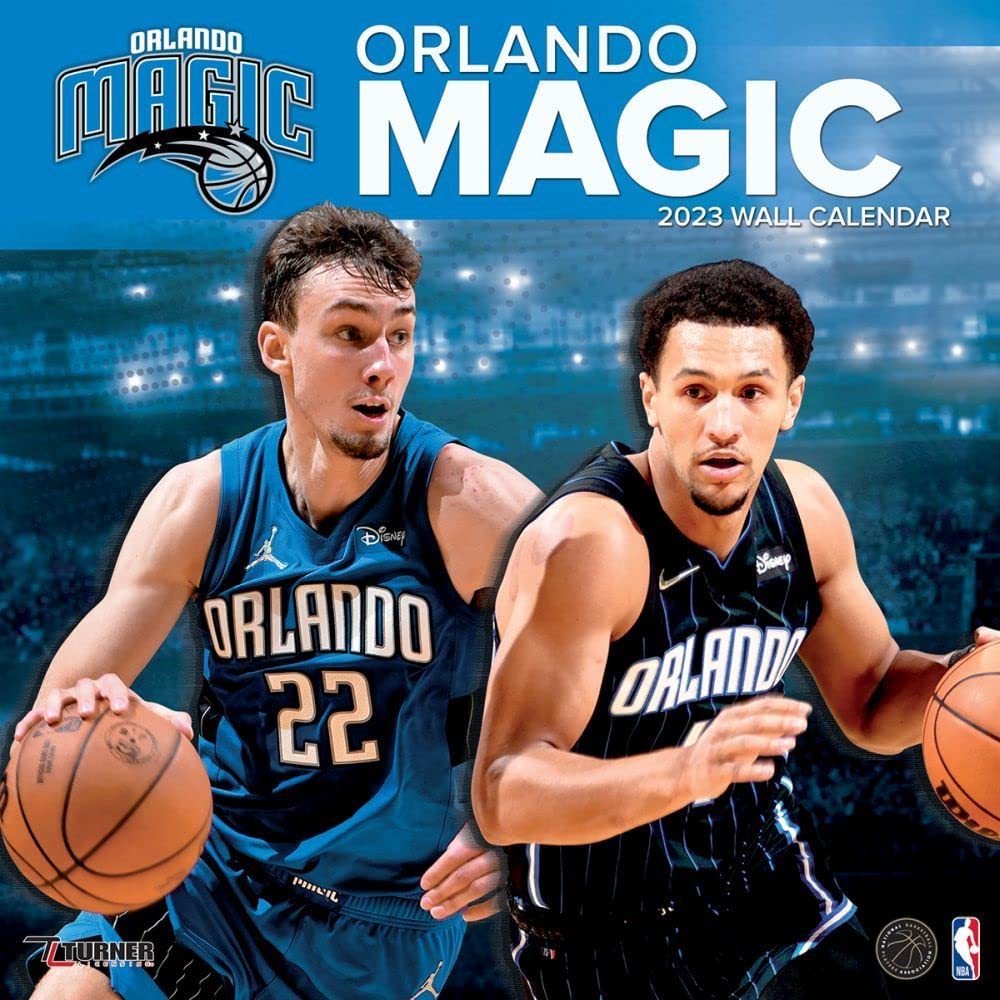 Turner Licensing NBA Orlando Magic Monthly Wall Calendar, 12” x 24”, Made with exceptional quality, the 12x12  (September 2021 through December 2023)