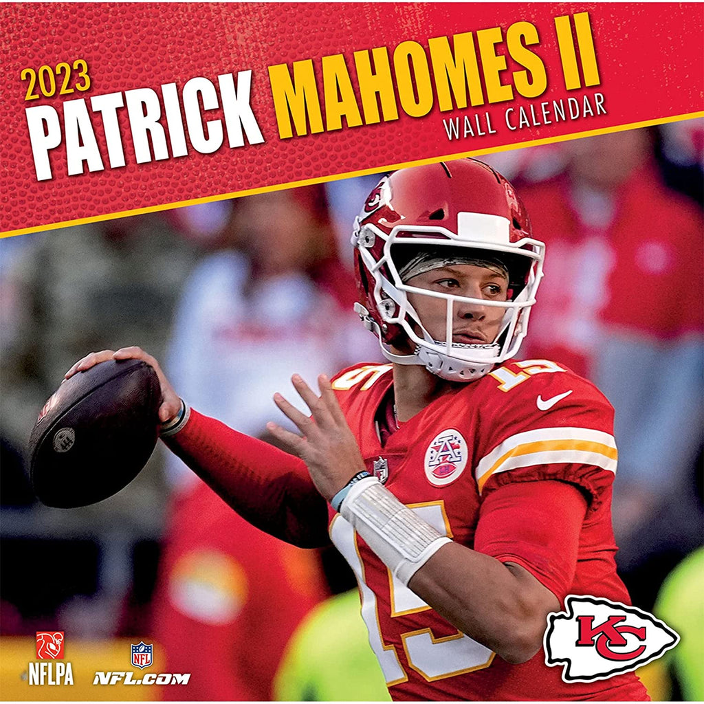 Turner Licensing Patrick Mahomes Kansas City Chiefs NFL Monthly Wall Calendar, 12” x 24”, Made with exceptional quality, the 12x12 calendar! (September 2021 through December 2022)