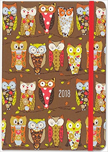 Perching Owls 2018 Weekly Planner