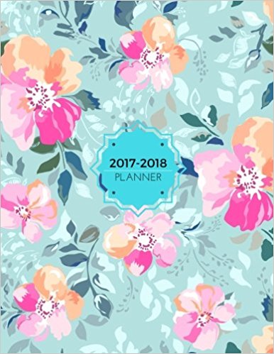 Pretty Flowers Planner At A Glance