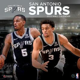 Turner Licensing NBA San Antonio Spurs Monthly Wall Calendar, 12” x 24”, Made with exceptional quality, the 12x12  (September 2021 through December 2023)