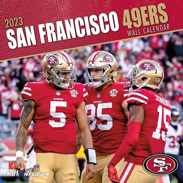 Turner Licensing San Francisco 49ers NFL Monthly Wall Calendar, 12” x 24”, Made with exceptional quality, the 12x12 calendar! (September 2021 through December 2022)