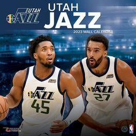 Turner Licensing NBA Utah Jazz Monthly Wall Calendar, 12” x 24”, Made with exceptional quality, the 12x12  (September 2021 through December 2023)