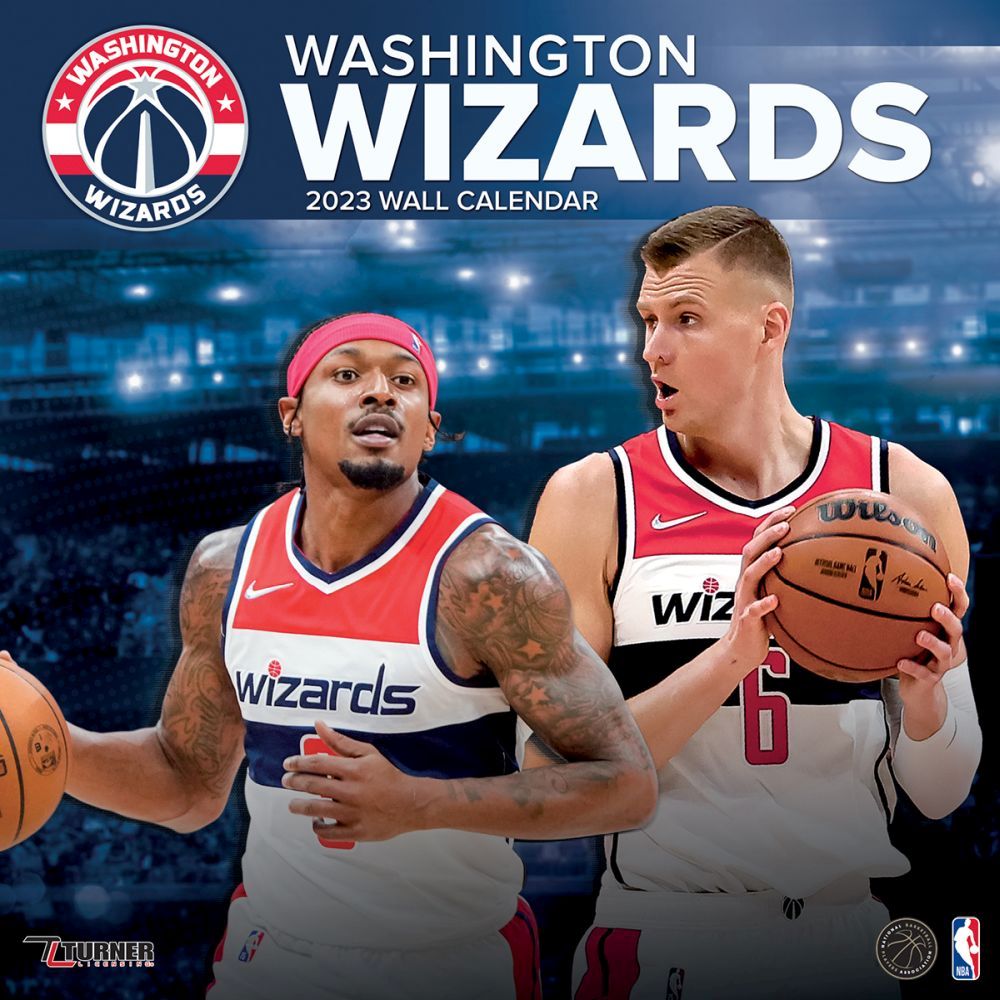 Turner Licensing NBA Washington Wizard Monthly Wall Calendar, 12” x 24”, Made with exceptional quality, the 12x12  (September 2021 through December 2023)